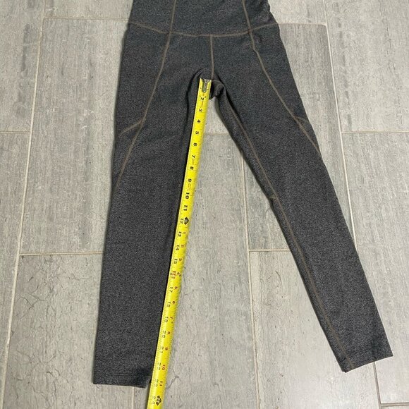 Athleta Salutation Stash Pocket Tight Leggings Gray Black Size XS - Picture 5 of 8